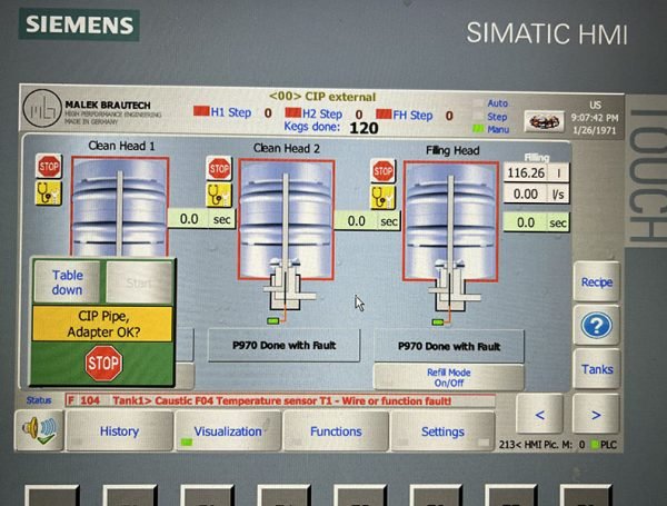 Remplacement d’un Ecran HMI SIEMENS sur Enfuteuse