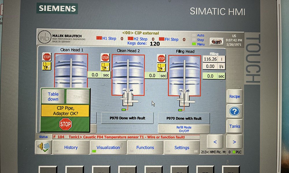 Remplacement d’un Ecran HMI SIEMENS sur Enfuteuse